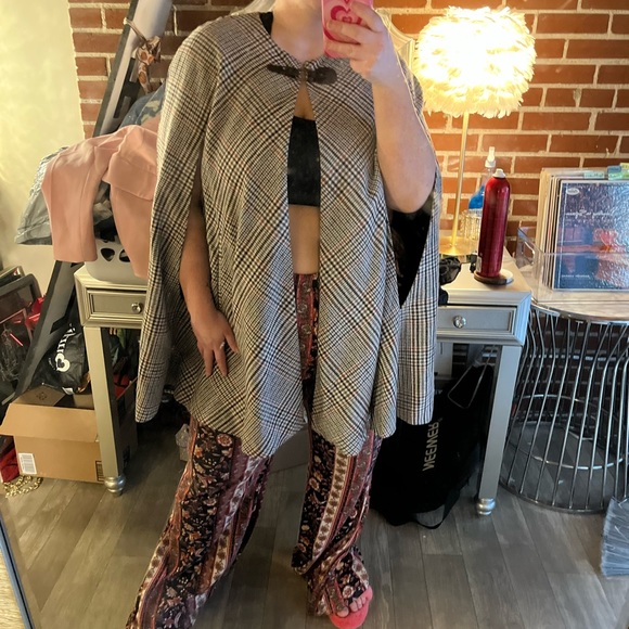 Poncho Style Coat - Picture 2 of 4